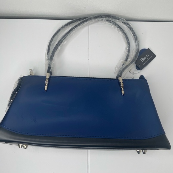 Beijo London Paris New York NWT Blue/Black Handbag Pictured AS-IS - Picture 1 of 6